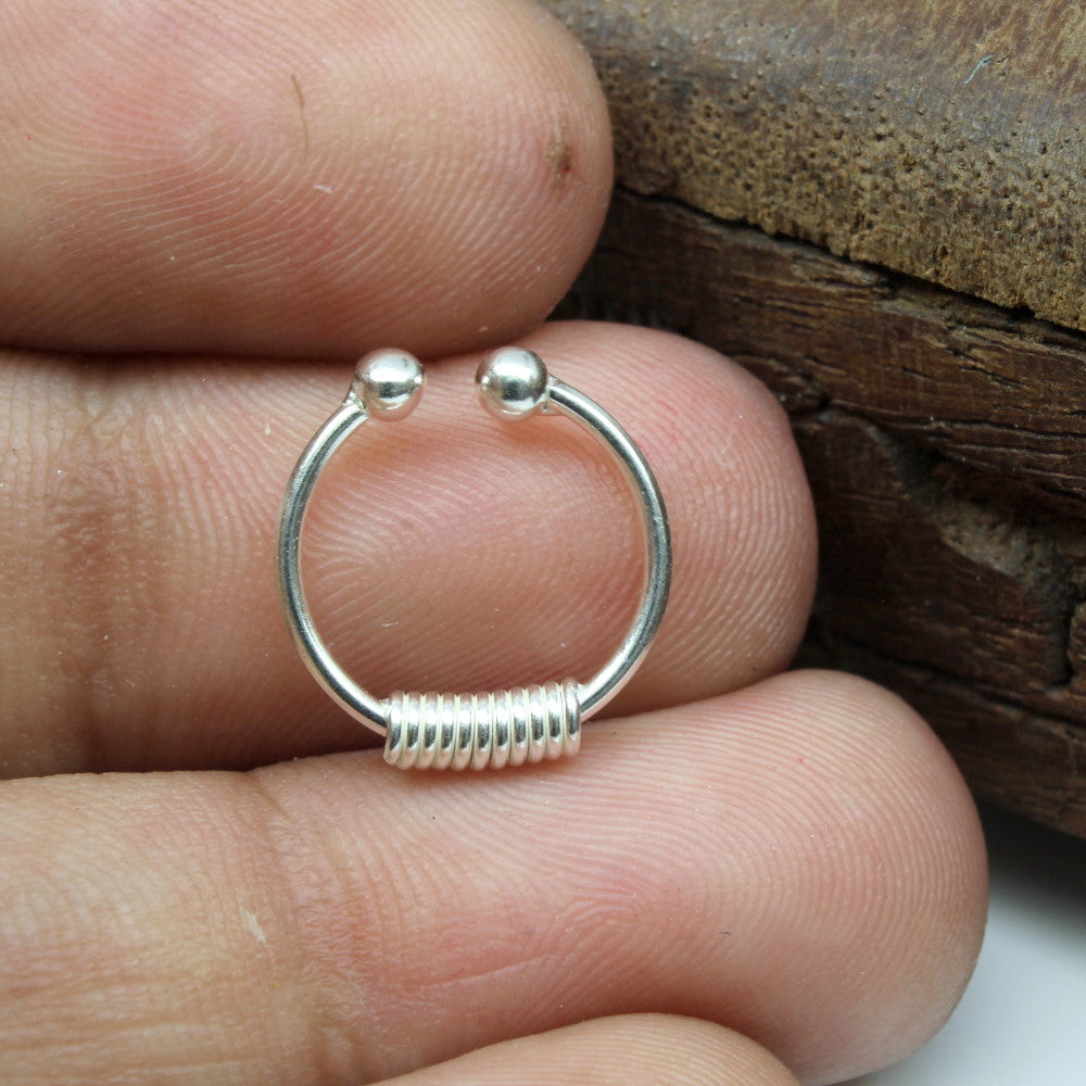 Septum Ring, Nose Ring, Body Jewelry, Tribal Septum Ring, Indian Nose Ring,  Ethnic Septum Ring, Septum Piercing, Septum Jewelry.