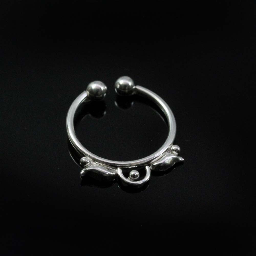 Premium Silver Nath for Women