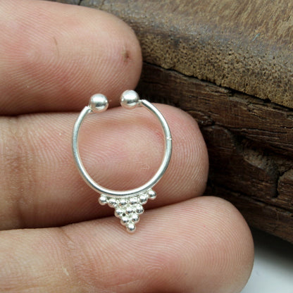 Handmade Silver Nose Ring