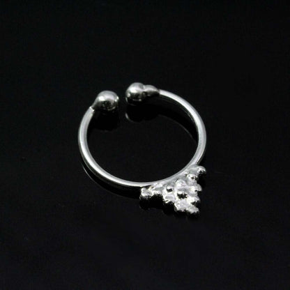 Delightful Pure Silver Nose Ring