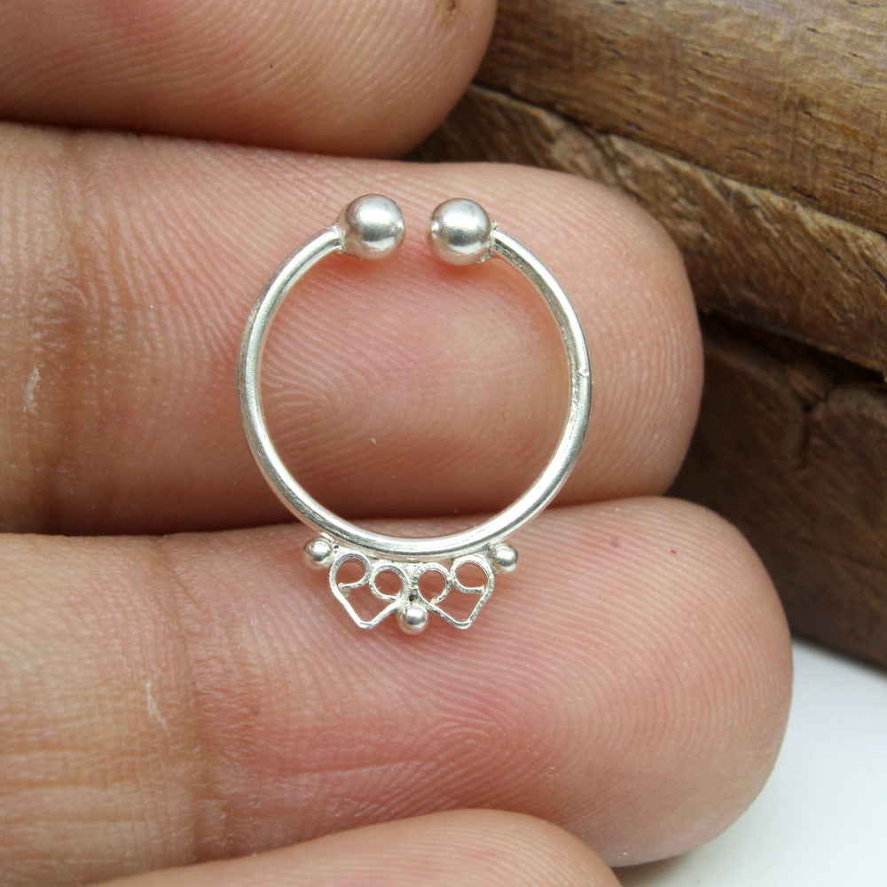 Premium Silver Nose Ring for women