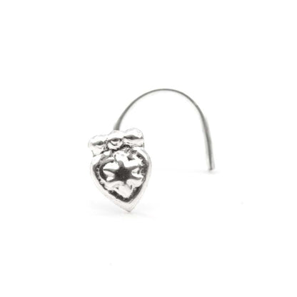 925 Sterling Silver Floral Nose Pin 