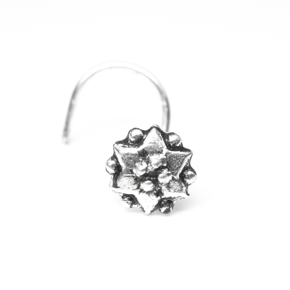 925 Sterling Silver Floral Nath