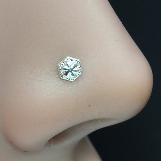 Tiny Real Solid Sterling Silver Nose Ring 