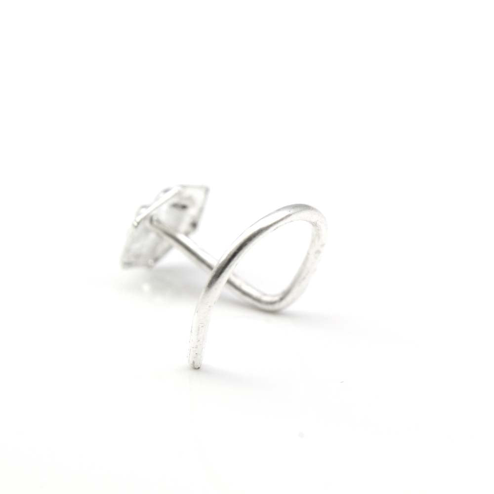 Sliver Nose Cuff - handmade thin crescent septum cuff fake nose ring –  Foamy Wader
