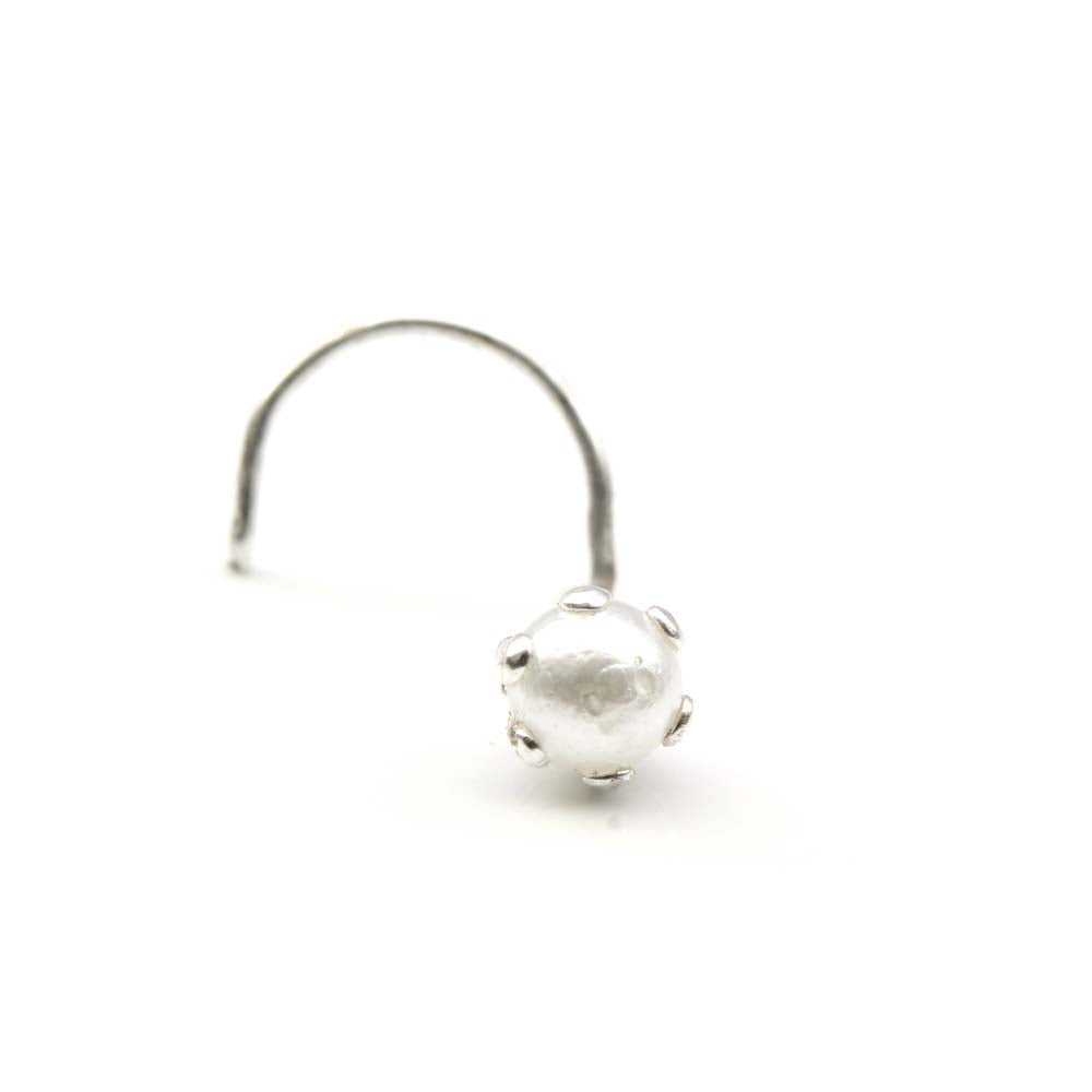 Nose Ring for women with single pearl 