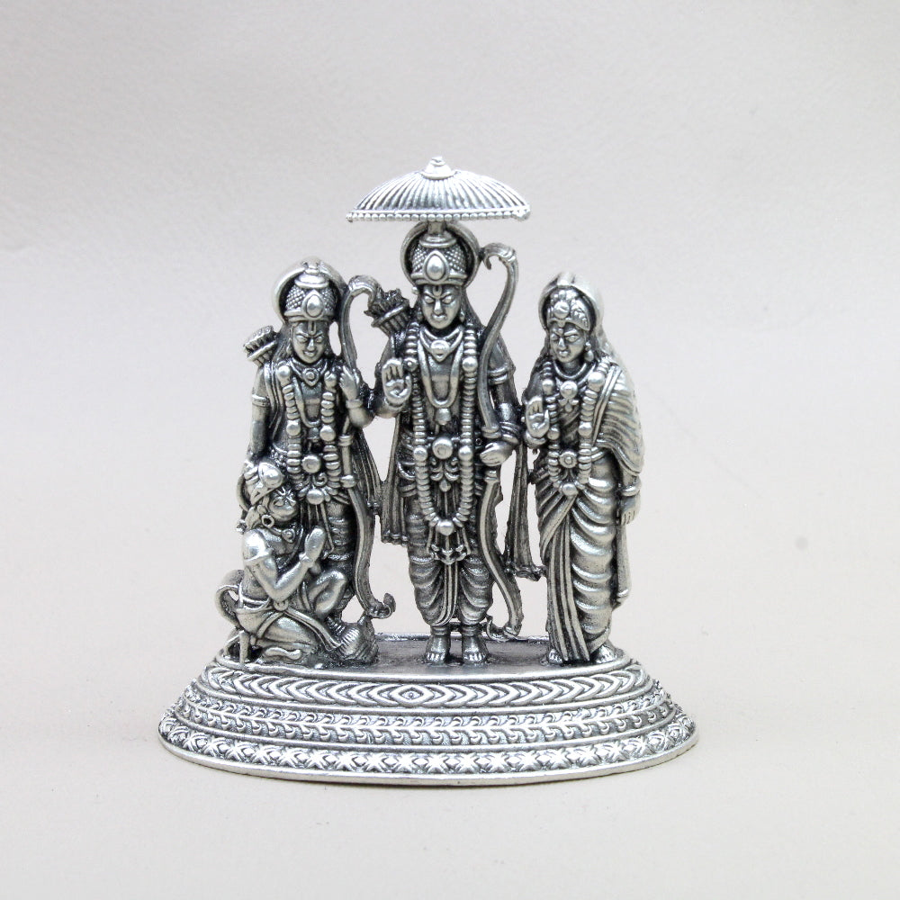 2D 925 Silver Oxidized Ram Sita Laxman Hanuman Statue religious Diwali gift