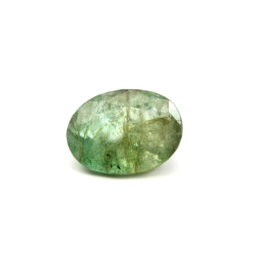 Certified 3.31Ct Natural Green Oval (Panna) Oval Cut Gemstone