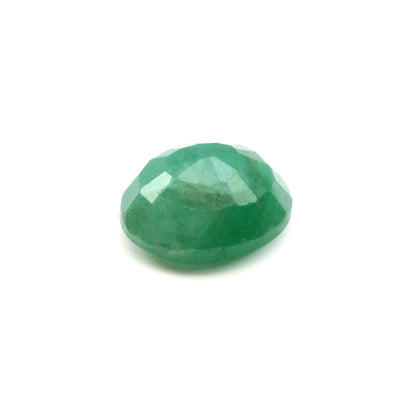 Certified 3.07Ct Natural Green Oval (Panna) Oval Cut Gemstone