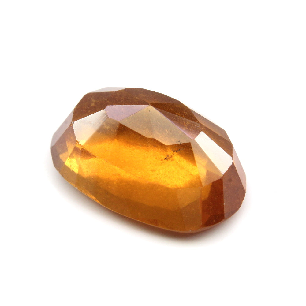 Certified 6.21Ct Natural Gomedh Hessonite Cushion Cut Rashi Gemstone