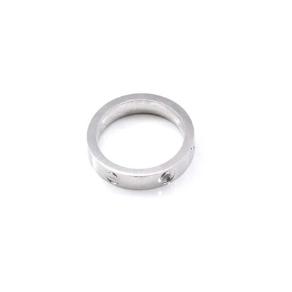 Beautiful White CZ 925 Solid Real Silver Unisex Ring