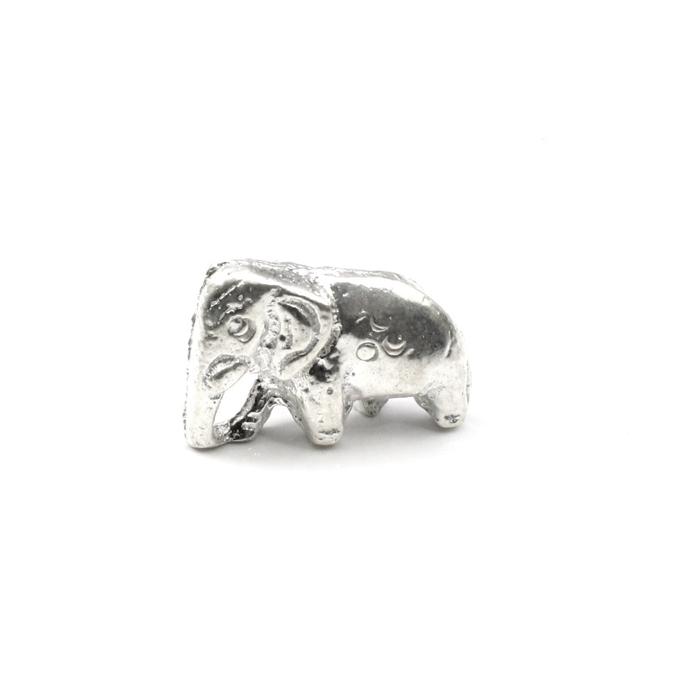 Real Silver Small Elephant Lucky Gajraj chandi ka Hathi solid inside