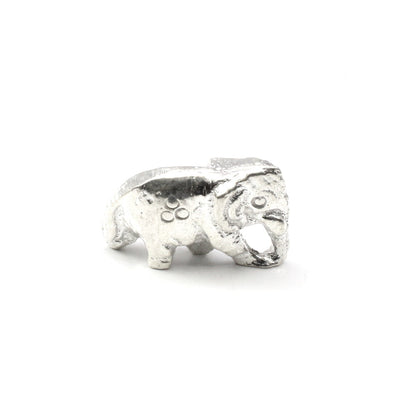 Real Silver Small Elephant Lucky Gajraj chandi ka Hathi solid inside