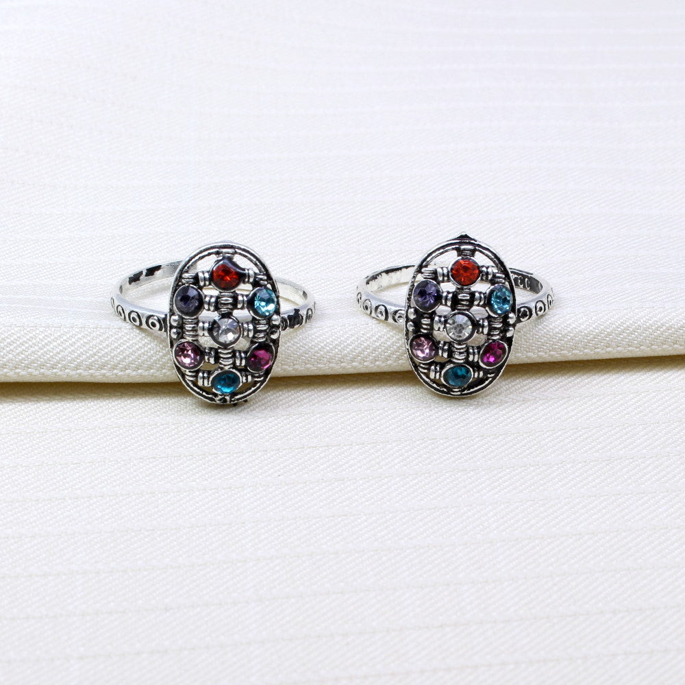 Ethnic women Toe Rings Pair Real Solid Silver