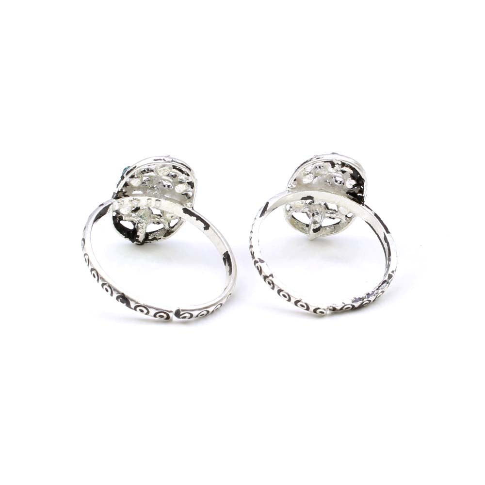 Ethnic women Toe Rings Pair Real Solid Silver