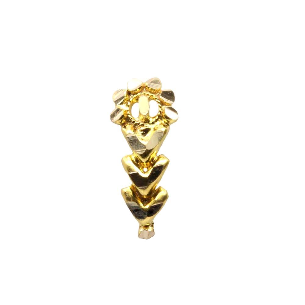 14k Real gold Nath without any stones for women