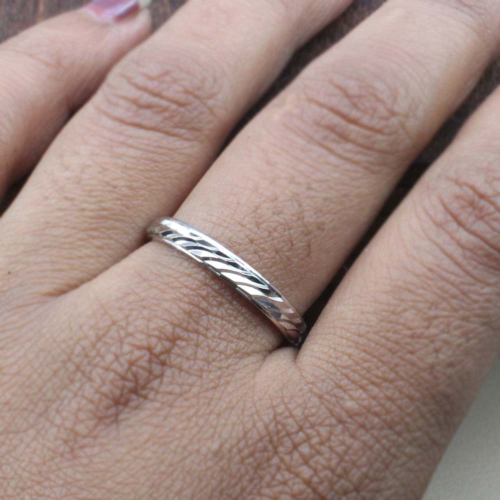 Indian Designer Silver 925 Solid Real Silver Unisex Band Ring