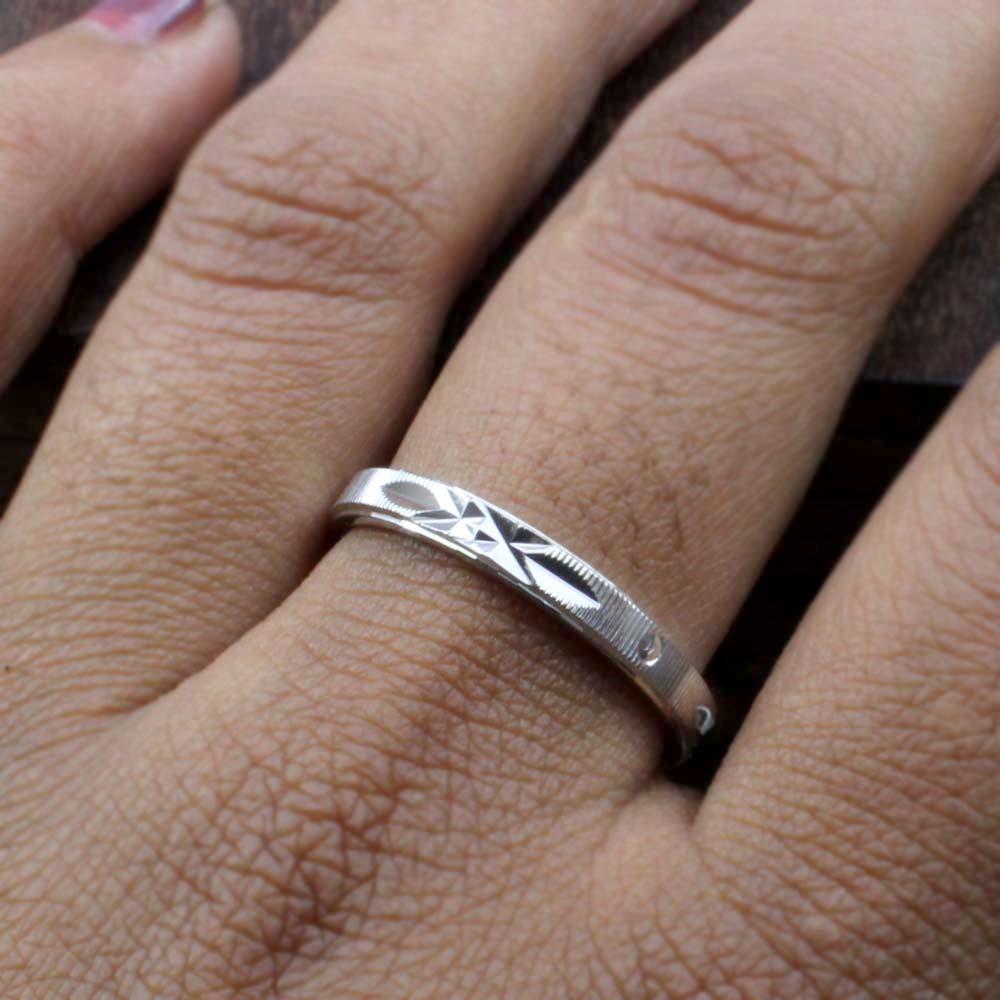 925 Solid Real Silver Unisex Band Ring