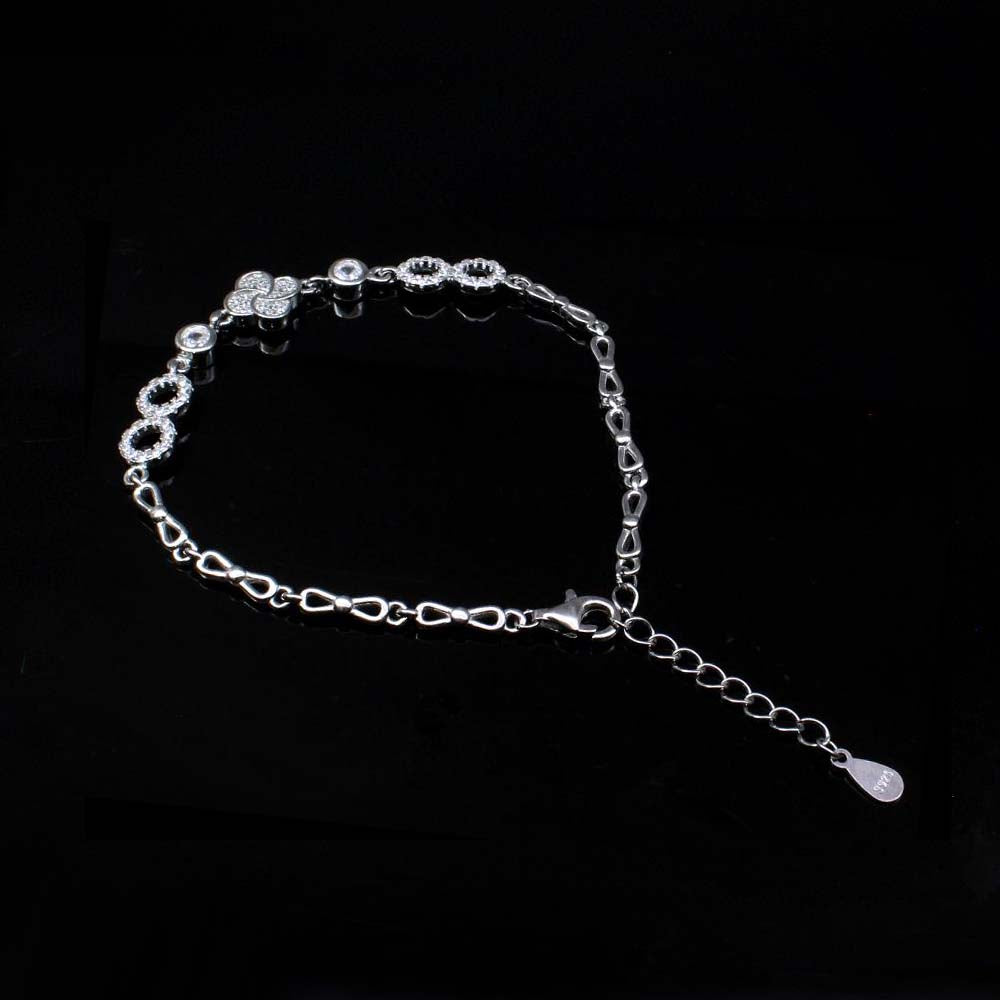 Real Silver 925 Bracelet for Hot Girls in platinum finish – Karizma Jewels