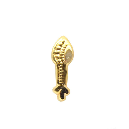 14k real gold nath without any stones for women