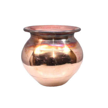 Pure Copper Vessel Tamba Lota Pooja kalash Item with Lid