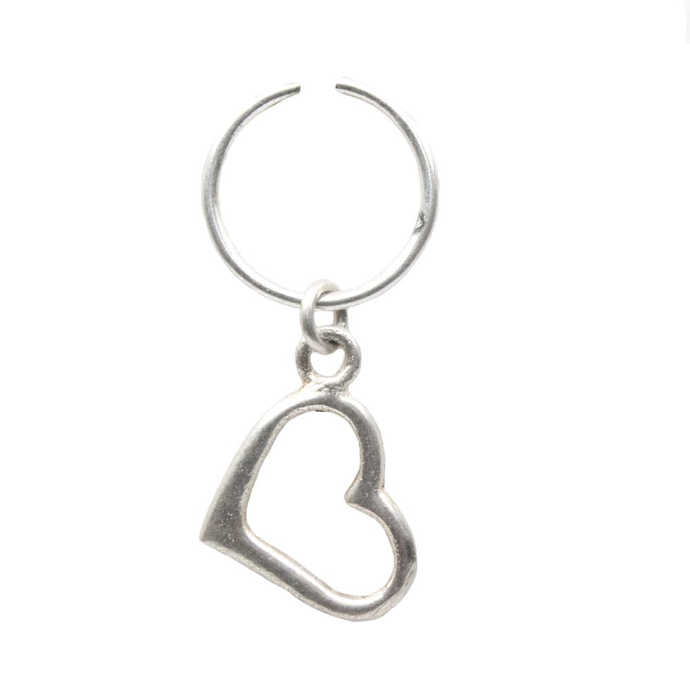 925 Sterling Silver Nath in Heart Shape 