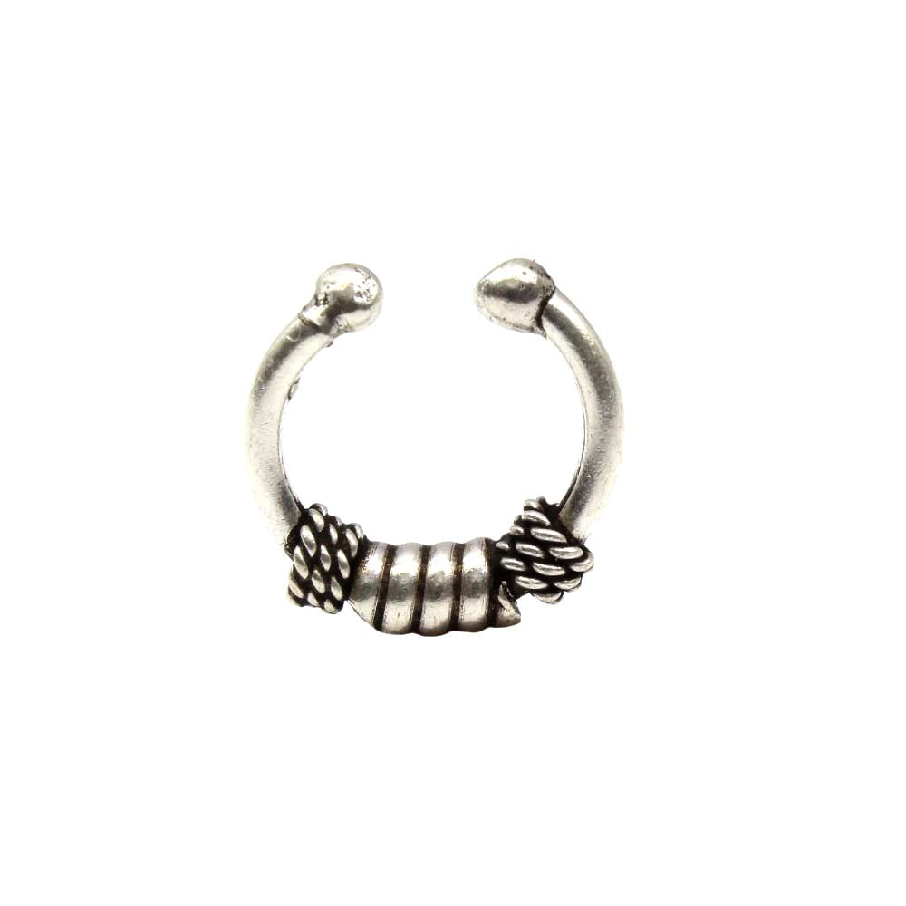Buy Giva 925 Oxidised Silver Coiled Hoop Nose Ring For Women And Girls  Online