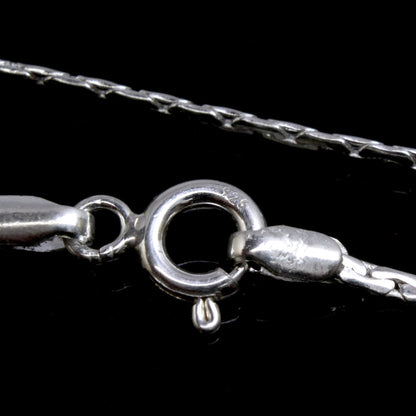 Real 925 Sterling Silver Link Design Women Chain 20.5" Neck Chain