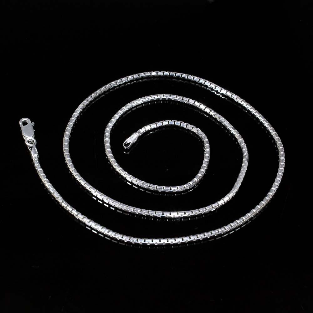 Hot 925 Real Solid Silver Ethnic Indian Style Chain 20" Neck Chain