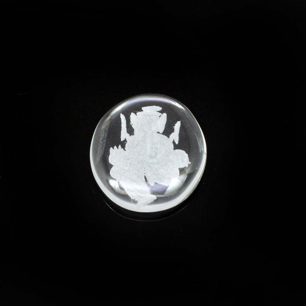 Natural Crystal Healing Chakra God Ganesha Symbol Gemstone for Pendant