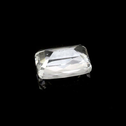 25.1Ct Natural Clear Crystal Quartz Checker Cut Rectangle Fine Gemstone