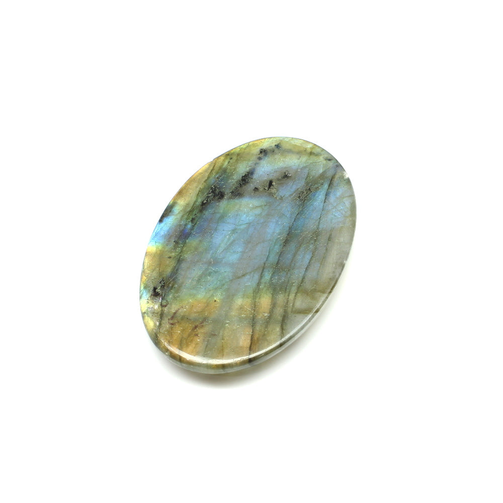 Top Fire Play of Colors 77.9Ct Natural Labradorite Oval Cabochon Gemstone