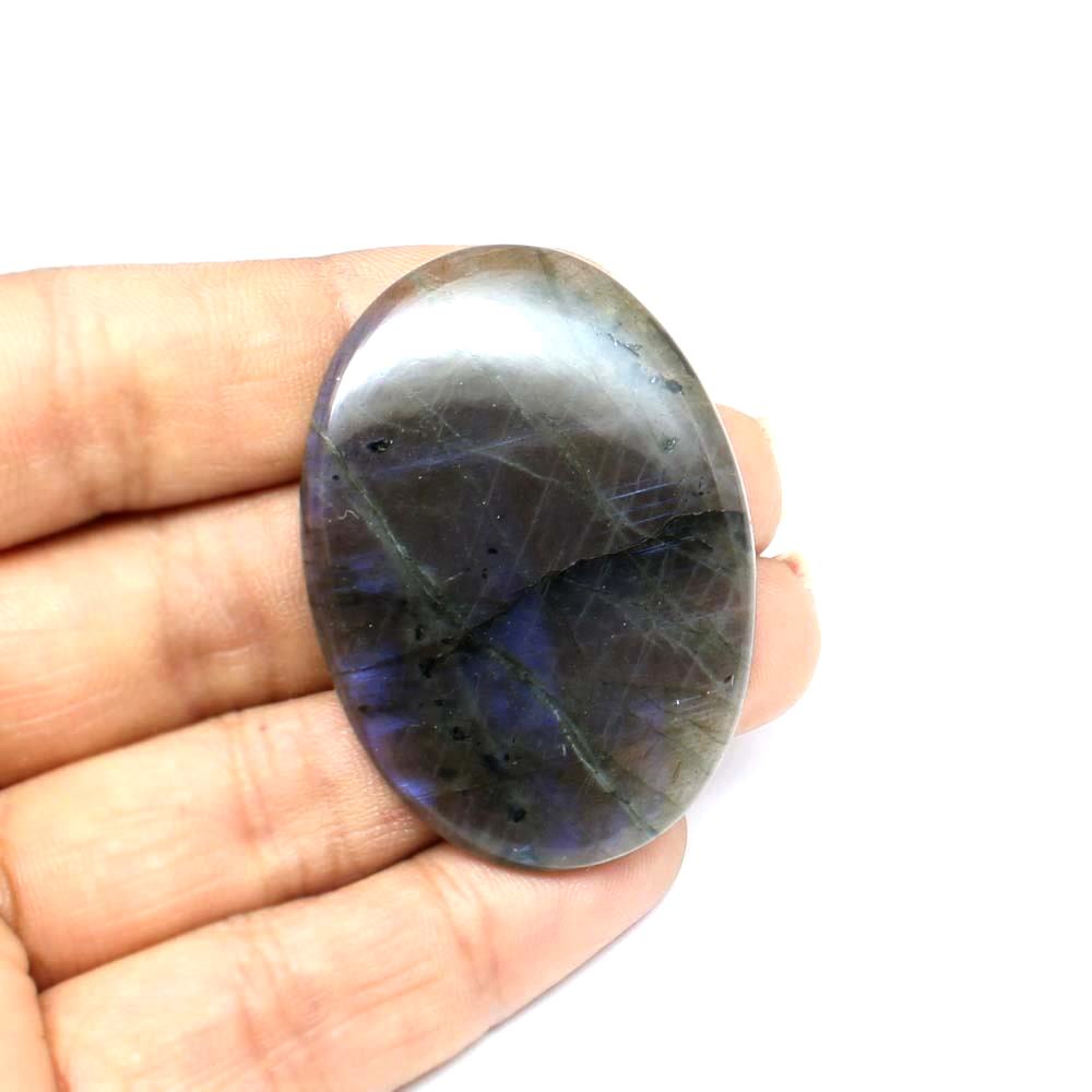 Color Play 60.65CT Large Natural Labradorite Oval Cabochon Gemstone