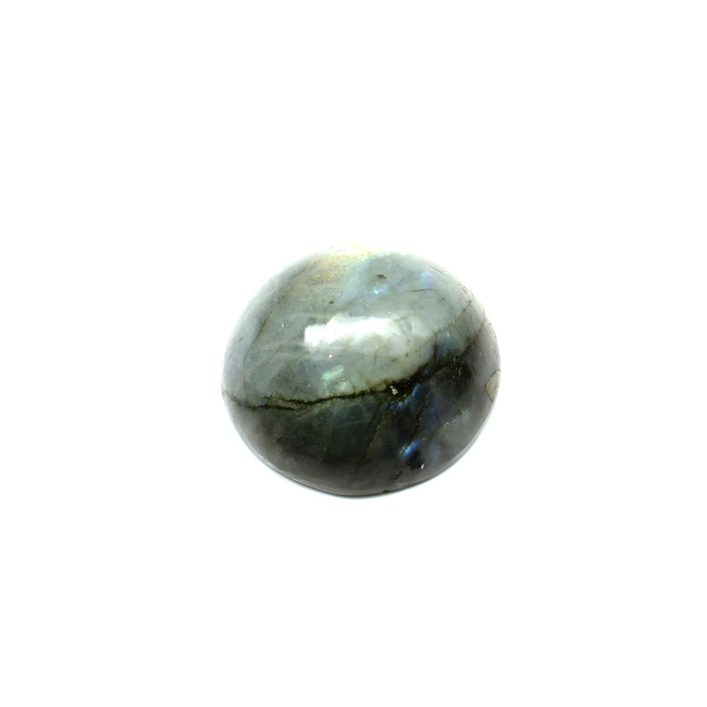 Top Fire Play of Colors 54.15Ct Natural Labradorite Round Cabochon Gemstone