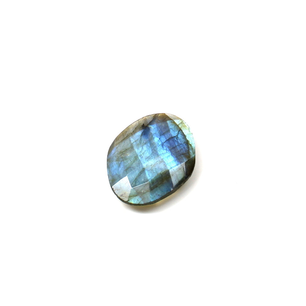 Color Play 10.4Ct Natural Labradorite Fancy Checker Gemstone