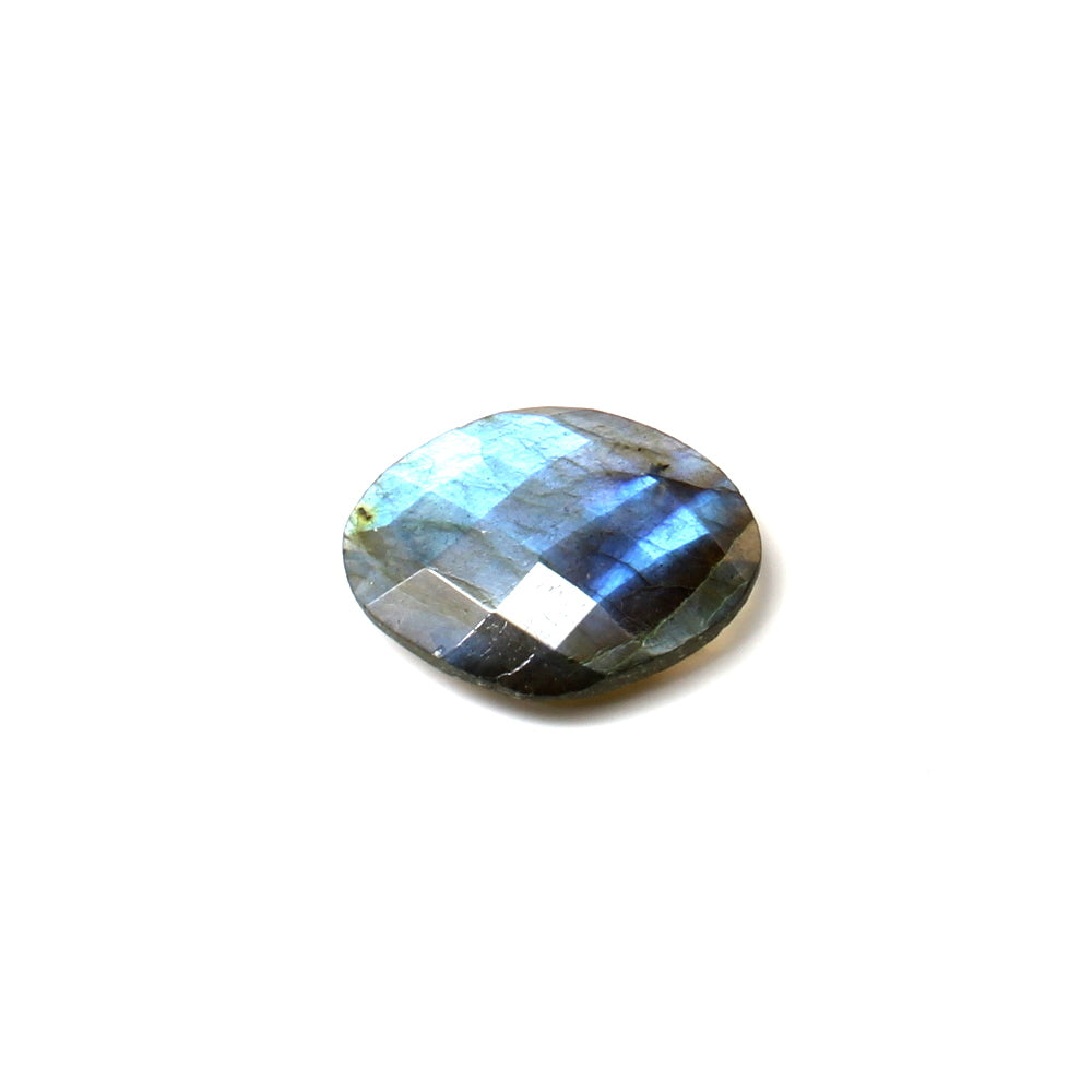 Color Play 10.4Ct Natural Labradorite Fancy Checker Gemstone