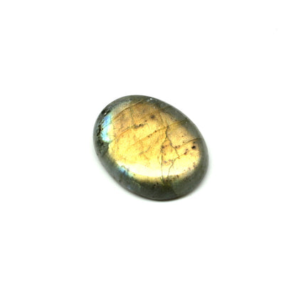 Top Fire Gold Play of Colors 17.8Ct Natural Labradorite Oval Cabochon Gemstone