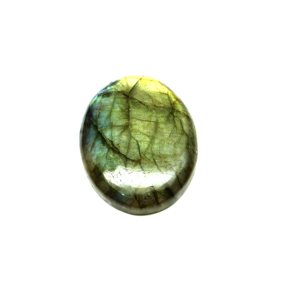 Top Fire Play of Colors 75.3Ct Natural Labradorite Oval Cabochon Gemstone