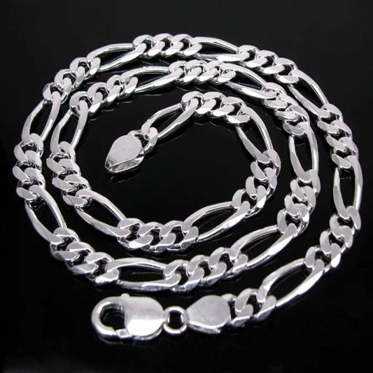 Real Solid 925 Sterling Silver Chain 20.3"