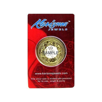 Pure Silver Coin 999 24K Gold Plating