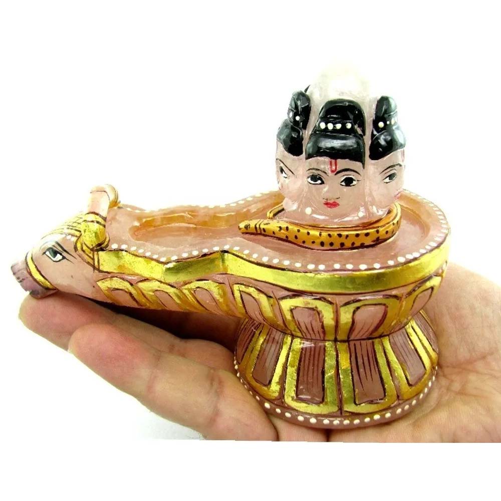 Shivling Lord Shiva God Idol Rose Quartz Carved