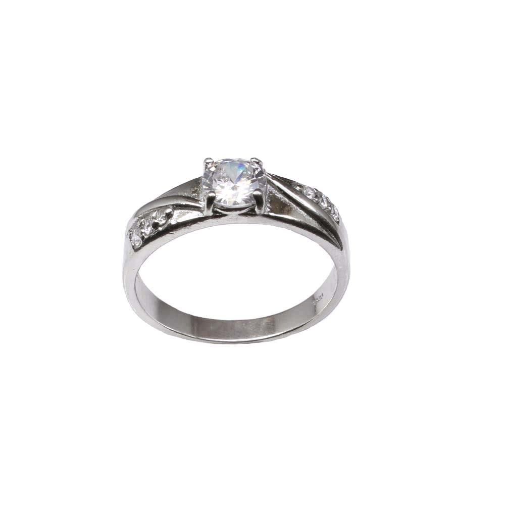 Real Silver White CZ Men's ring