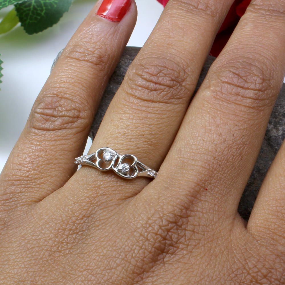 Silver Diamond Set Celtic Ring - Celtic Aer