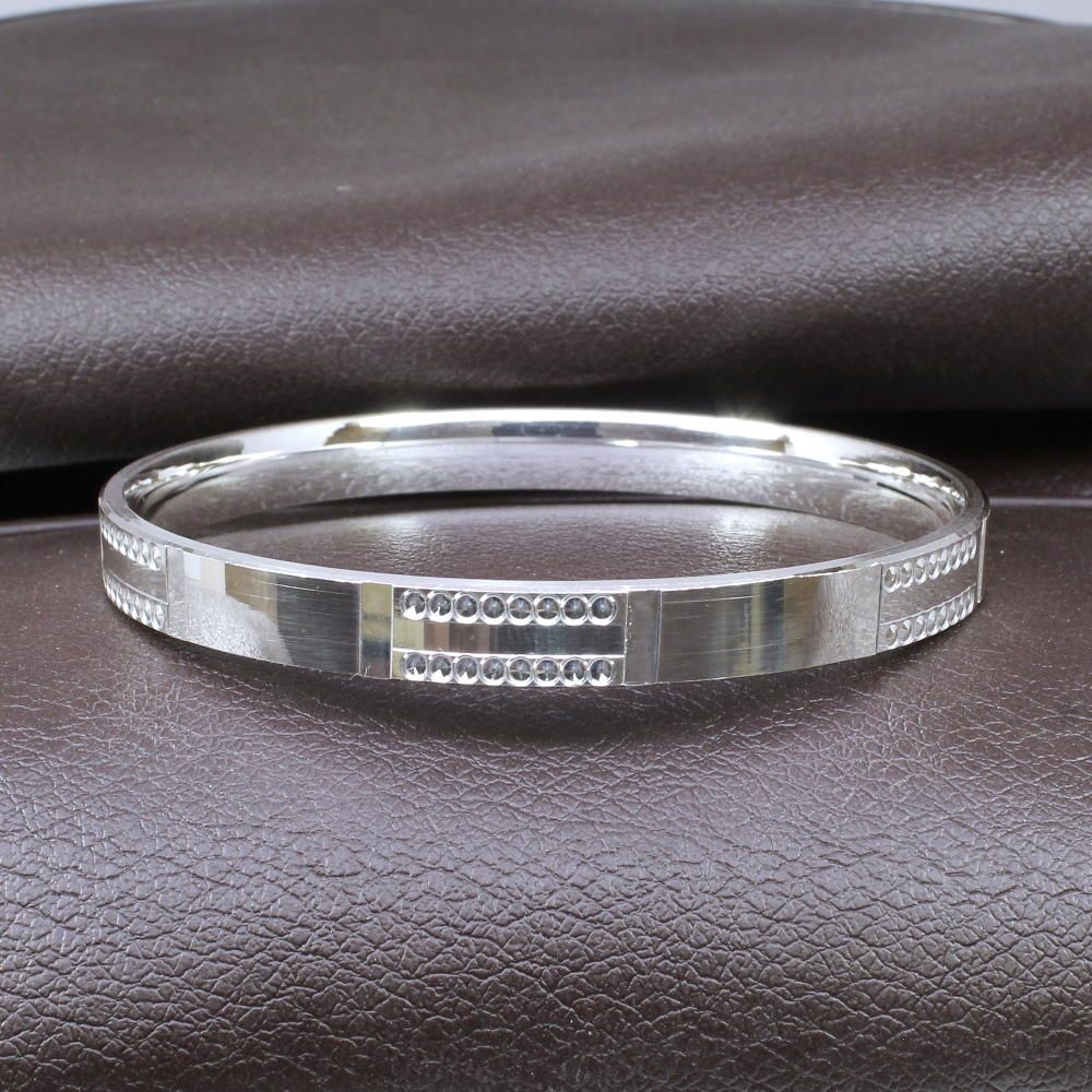 Amazon.com: Dankadi Classic Men's Silver Jewelry Bracelet 100% 925 Sterling Silver  Bracelet Glossy Brand Bracelet 10MM 7