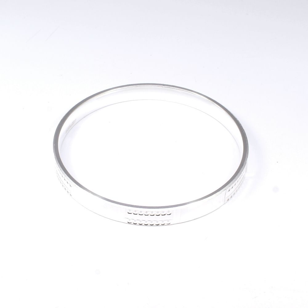 925 Pure Silver Men's Bangle Bracelet