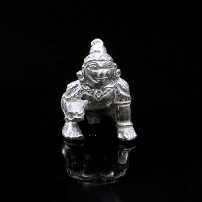 Solid Silver Bal Krishna Ladoo Gopal