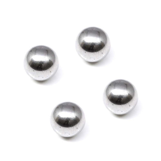 4pc Set iron Steel Round Ball goli for lal kitab remedy and astrology