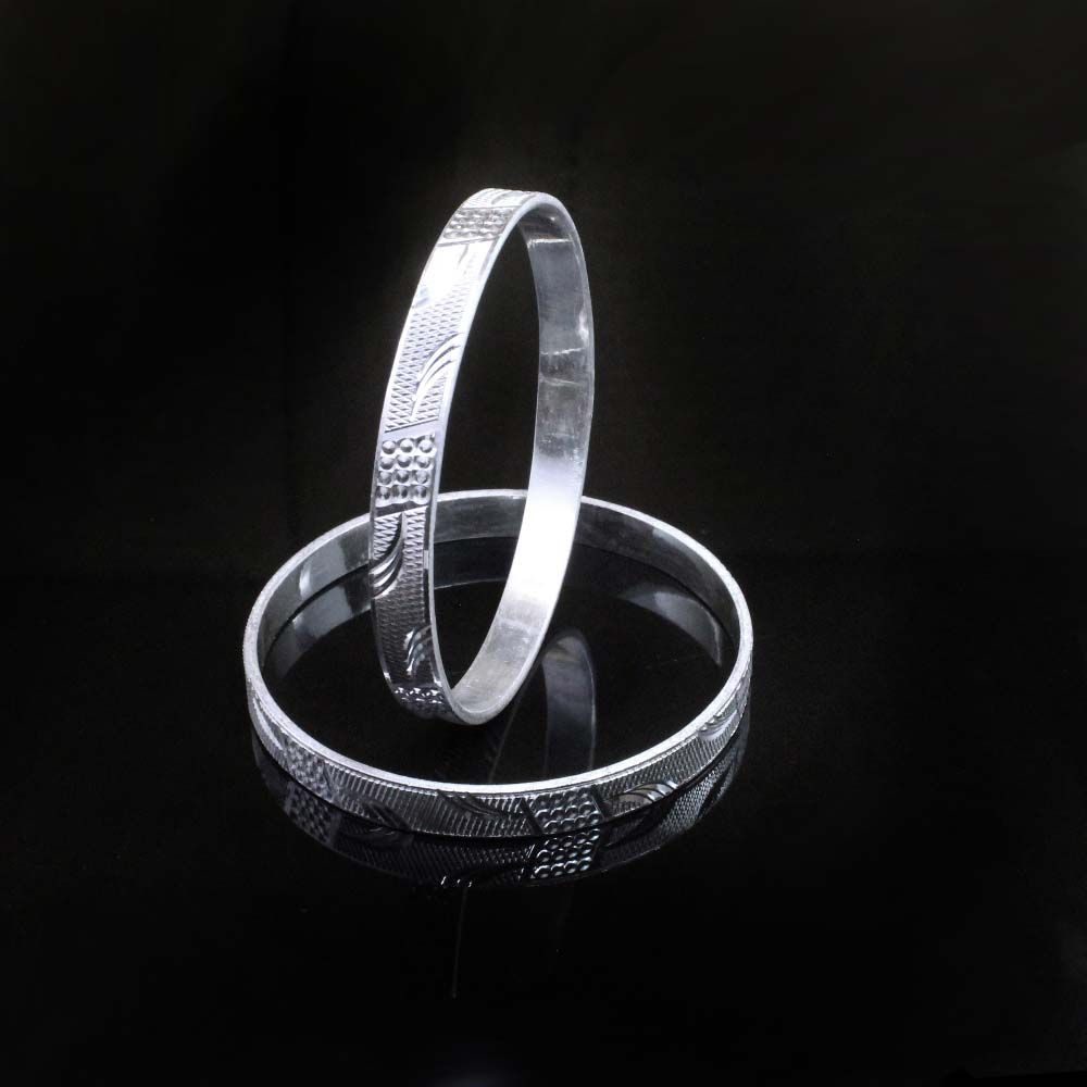 Sterling Silver Small Bangles Bracelet (Kangan)