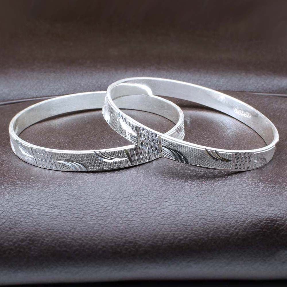 Sterling Silver Small Bangles Bracelet (Kangan)