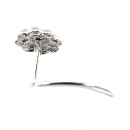 Ethnic  Sterling Silver Body Piercing Jewelry Nose Stud Pin Screw 20g